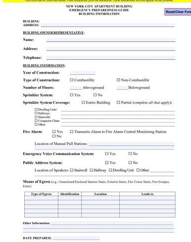 Commercial Green Building Information Form.